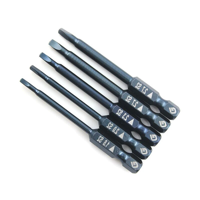 

4pcs 65mm 1/4 Hex Shank Triangle 1.8 2.0 2.3 2.7mm Electric Magnetic Security Tamperproof Screwdriver Bit Set For Power Tool