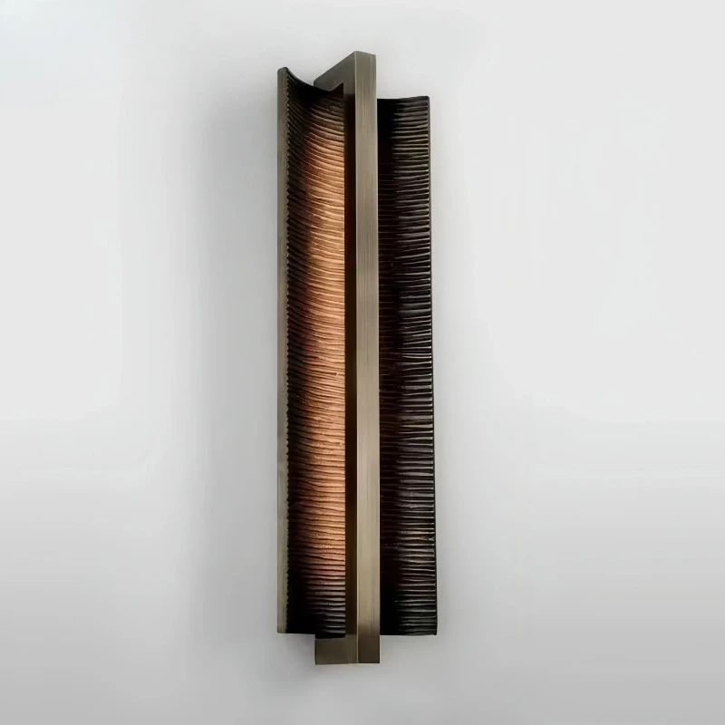 Vintage Bronze & Black Postmodern Wall Lamp Bedside Wall Lighting For Corridor Lobby Living Room Villa Hotel Hallway