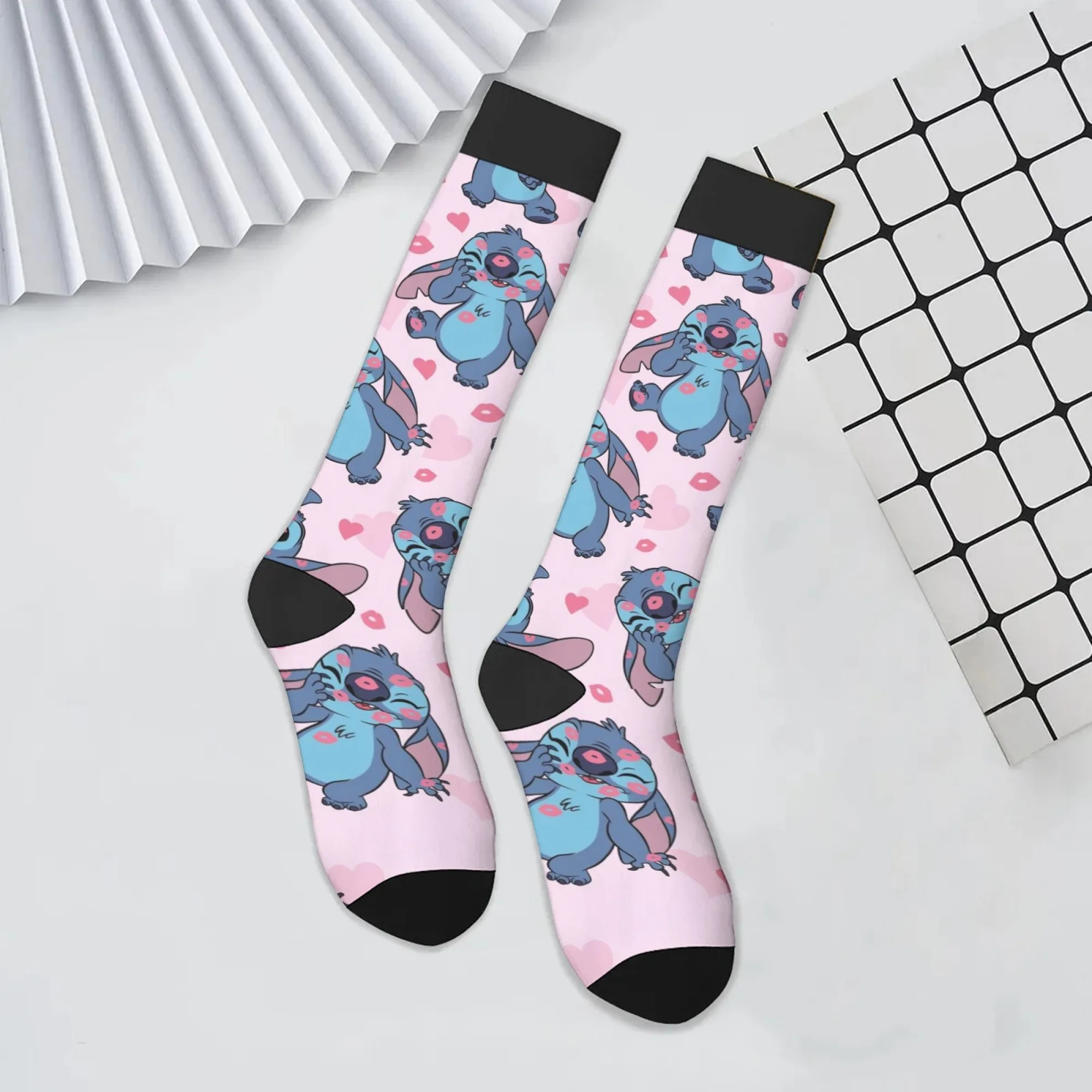 

Novelty Stitch theme casual socks novelty Harajuku retro street hip-hop men's socks breathable non-slip socks party holiday gift