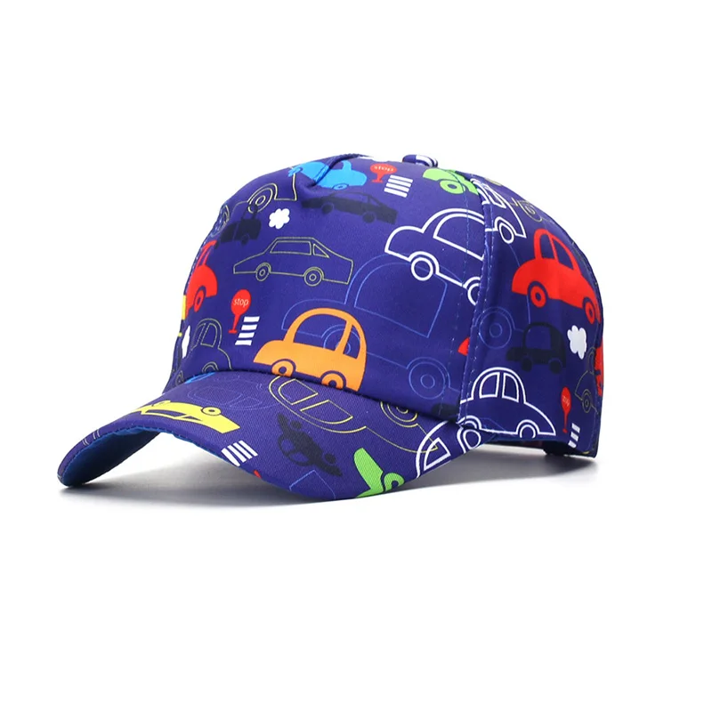 Spring Summer Kids Baseball Cap Cartoon Animal Printed Children Caps Shark Whale Dinosaur Sun Hat Boys Girls Outdoor Accessories