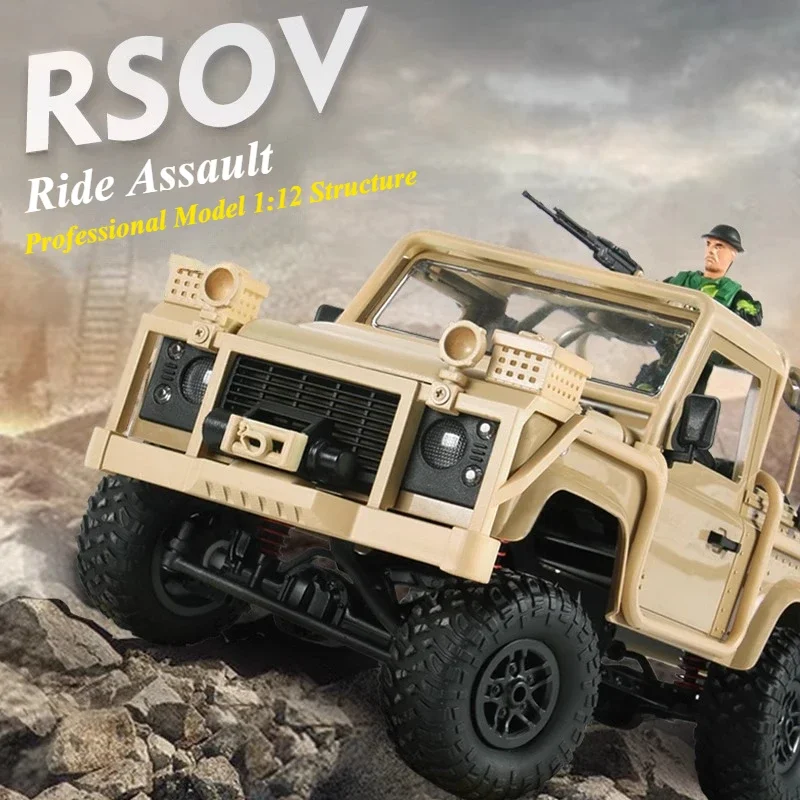 

New MN RC Car MN96 1/12 Military Vehicle 4WD Drive Tank MN Climbing RC Model Military Assault Vehicle Rc Cars for Adults