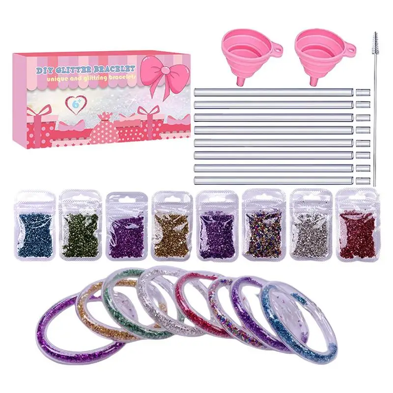 Bracelet Making Kit DIY Sparkling Friendship Maker Kit Handmade Toy Art And Craft Bracelets Craft Kit For Birthday Craft Set