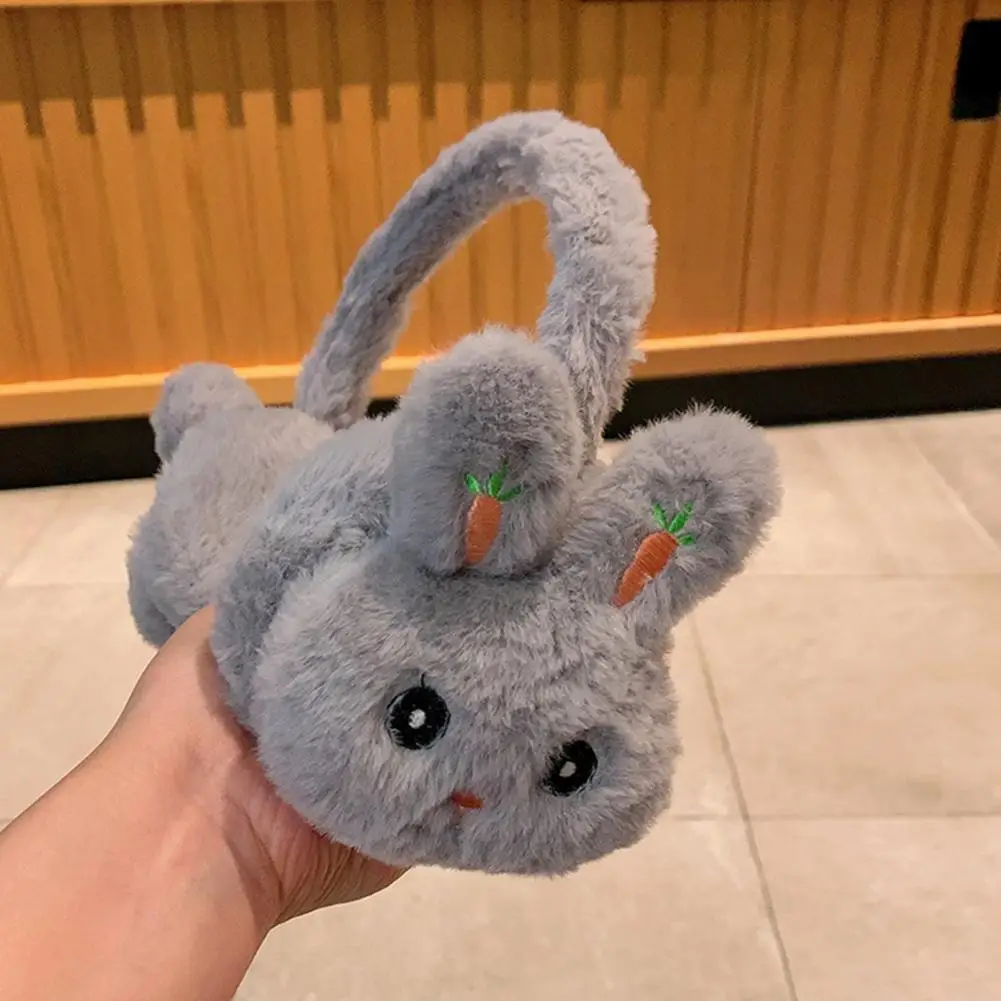 

Travel Earmuffs Girl Earmuffs Cozy Rabbit Shape Earmuffs for Girls Women Cute Winter Ear Warmers with Adjustable for Outdoor