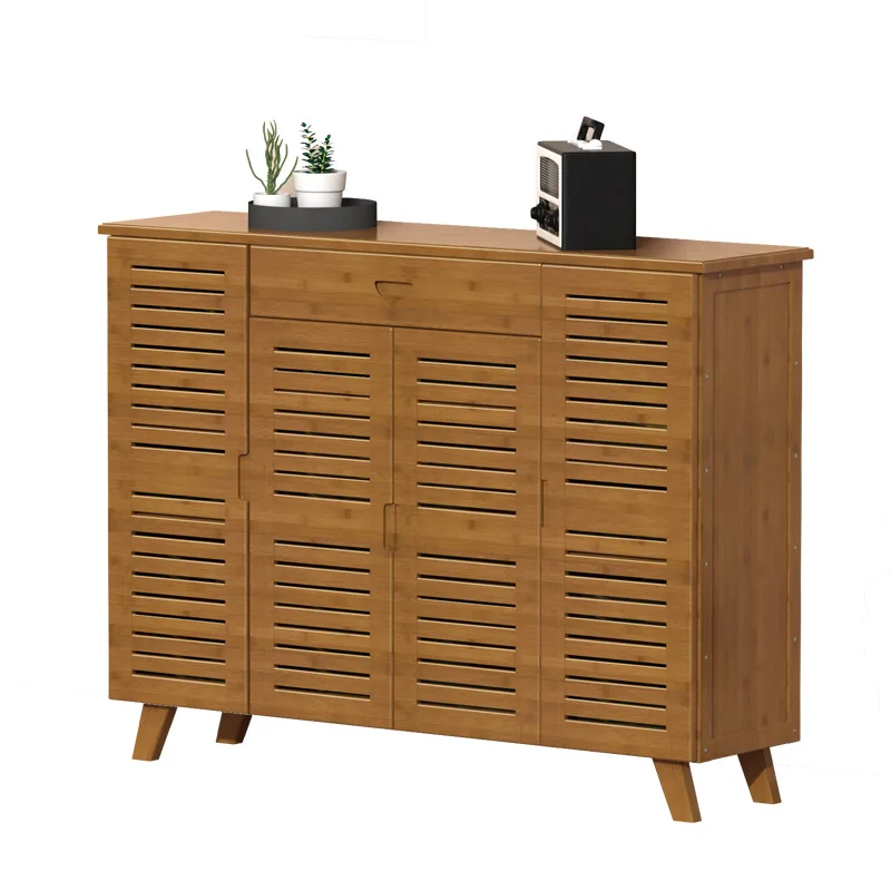 

New Chinese style shoe cabinet with door door shoe rack home living room entrance shoe rack drawer dustproof multi-layer storage