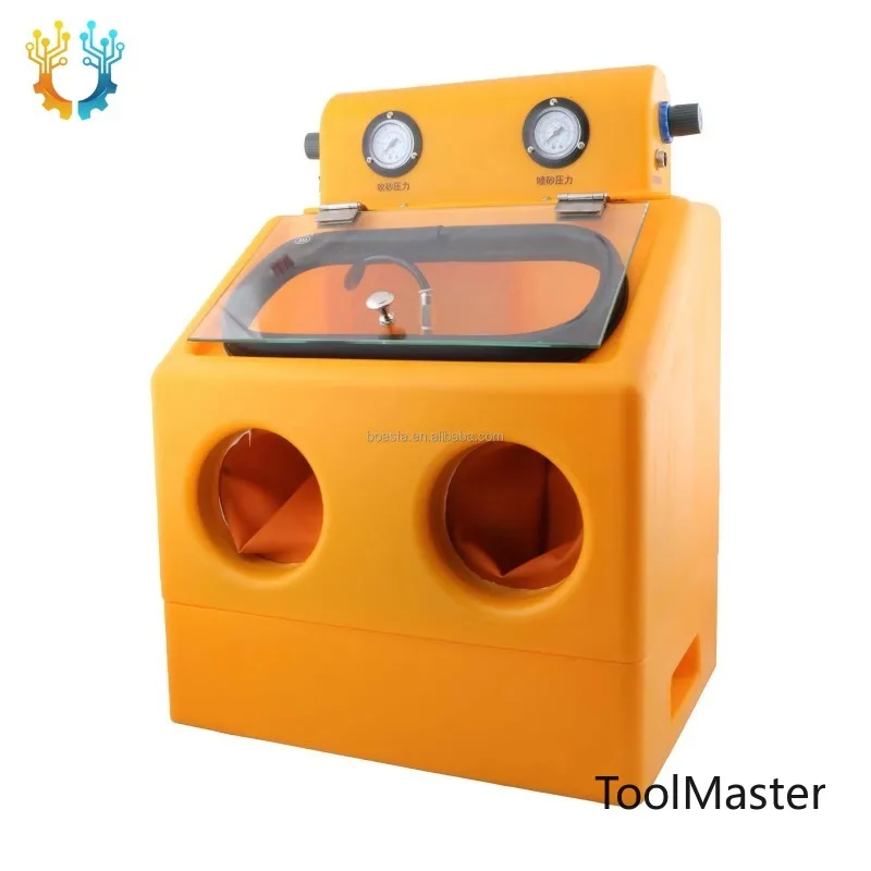 

[2026]Boasta Wet Dry Sandblasting Cabinet With Foot Pedal 8W LED Light 110/220V For Jewelry Frosted Metal Glass Polishing Equipm