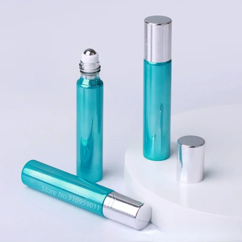 

10ml Empty Perfume Roll Roller Ball Bottle On Plastic Stainless Steel Liquids Oil Container Refillable Bottles Holders New100pcs