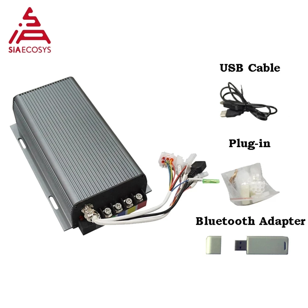 Sabvoton-controlador de onda sinusoidal para Motor BLDC, adaptador Bluetooth para patinete eléctrico, SVMC72200, 72v, 200A, 72200