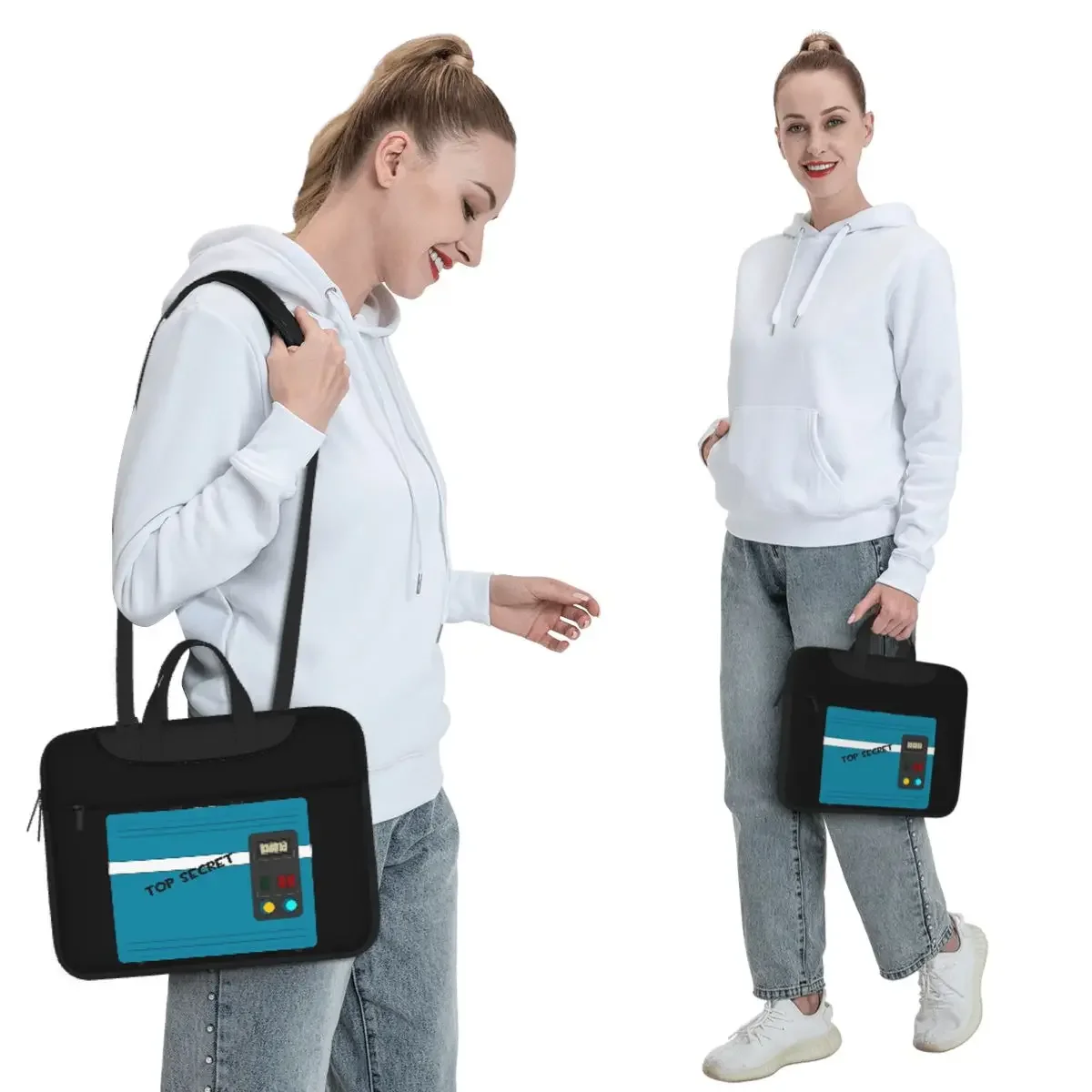 TF2 Intelligence - BLU Crossbody Laptop Bag Case Computer Bag Resistant Protective Notebook Pouch for Macbook Pro Lenovo
