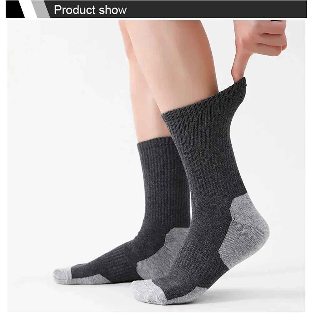 

Спортивные носки, толстые защитные спортивные носки для лыж, баскетбола, футбола, уличные высокие носки до середины икры, утолщенные профессиональные спортивные носки