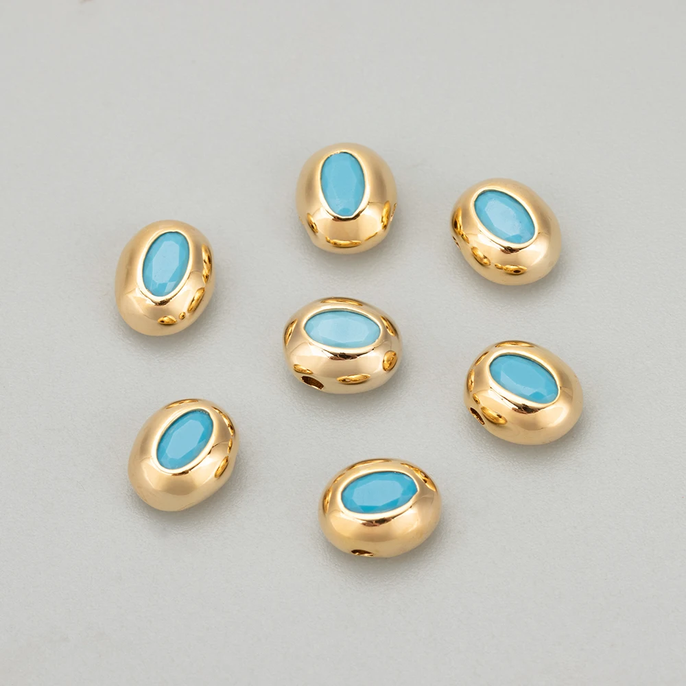 GUFEATHER ME29,jewelry accessories,18k gold plated,copper,zircons,nickel free,charms,jewelry making,diy pendants,6pcs/lot image 3