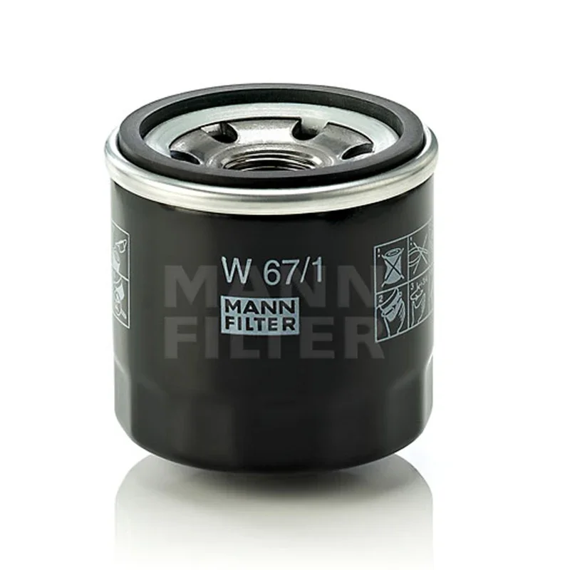 MANNFILTER W67/1 Oil Filter Fits SUBARU Forester NISSAN 370Z INFINITI KIA RENAULT Mégane Koleos 15208KA011 LMD135737 025914300