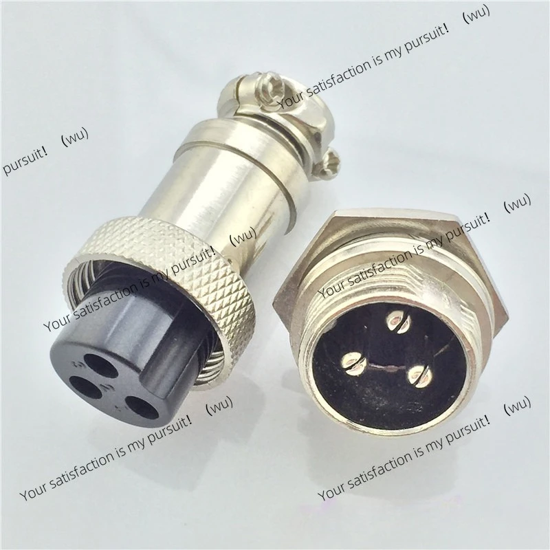 1 set of GX16 3-pin male and female L71Y diameter 16mm circular connector, aviation socket plug, circuit board connector