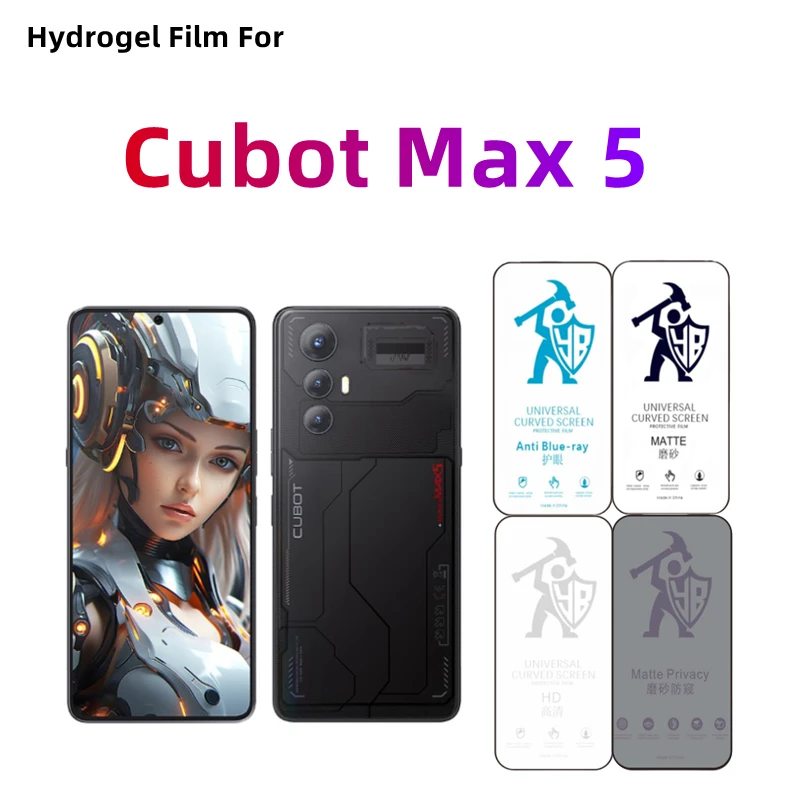 

2pcs Matte Hydrogel Film For Cubot Max 5 HD Screen Protector For Cubot Max 5 Eye Care Privacy Anti Spy Matte Protective Film