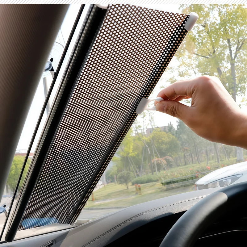 Pare-soleil rétractable automatique premium pour pare-brise de voiture, isolation thermique, protection UV, vente en gros