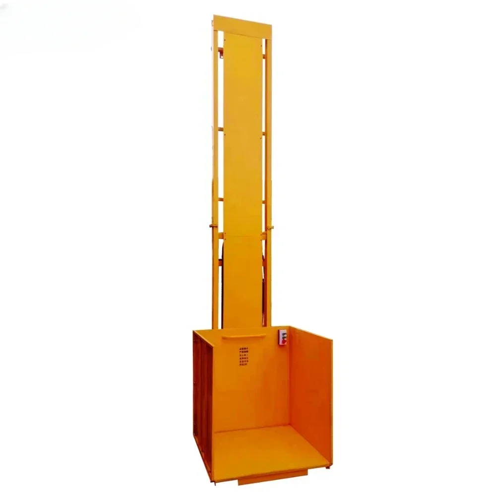 Electric household lift cargo elevator hydraulic platform lift simple small hoist