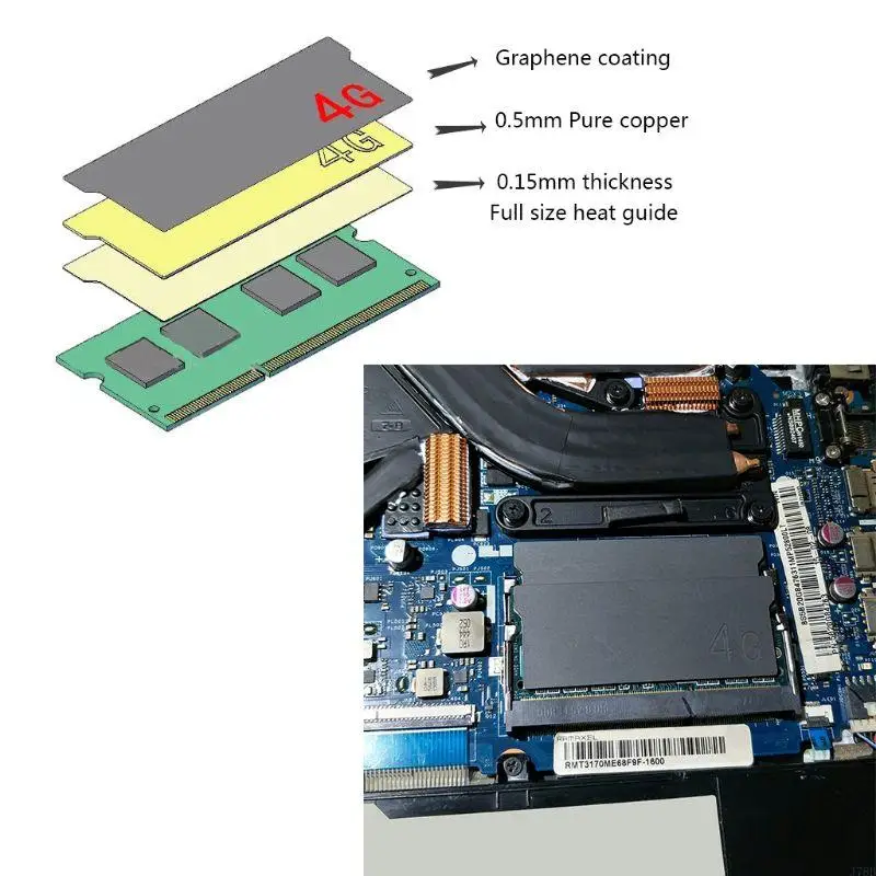 J78B Coating Pad Laptop Heat Dissipation Cooling Heatsink