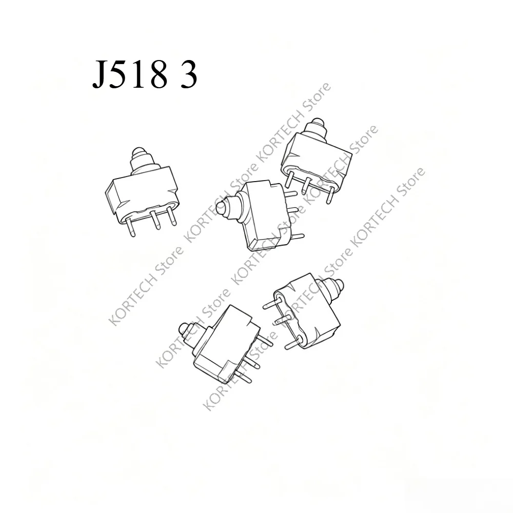 5-10PCS Original J518 3 straight feet micro switch For Audi J518 lock ignition switch micro button to solve A6LQ7 does not sleep