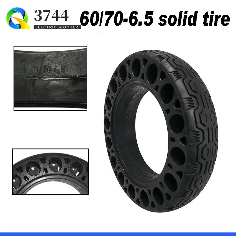 

For Ninebot MAX G30 G30L G30D Electric Scooter Antislip Tyre Parts,60/70-6.5 Honeycomb Hollow Rubber Damping Solid Tire