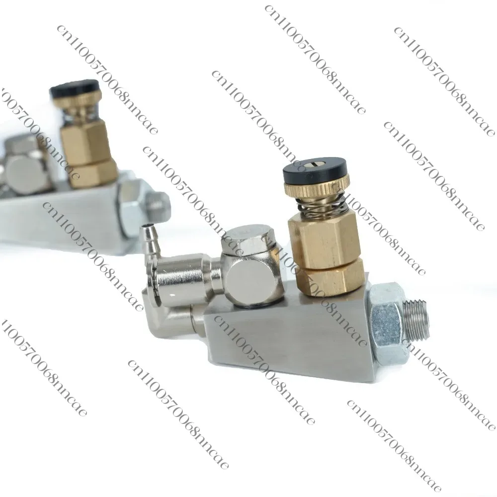Stainless Steel Air Atomizing Nozzle Adjustable Air Water Atomizer for Humidification Dust Removal Cooling Commercial Restaurant