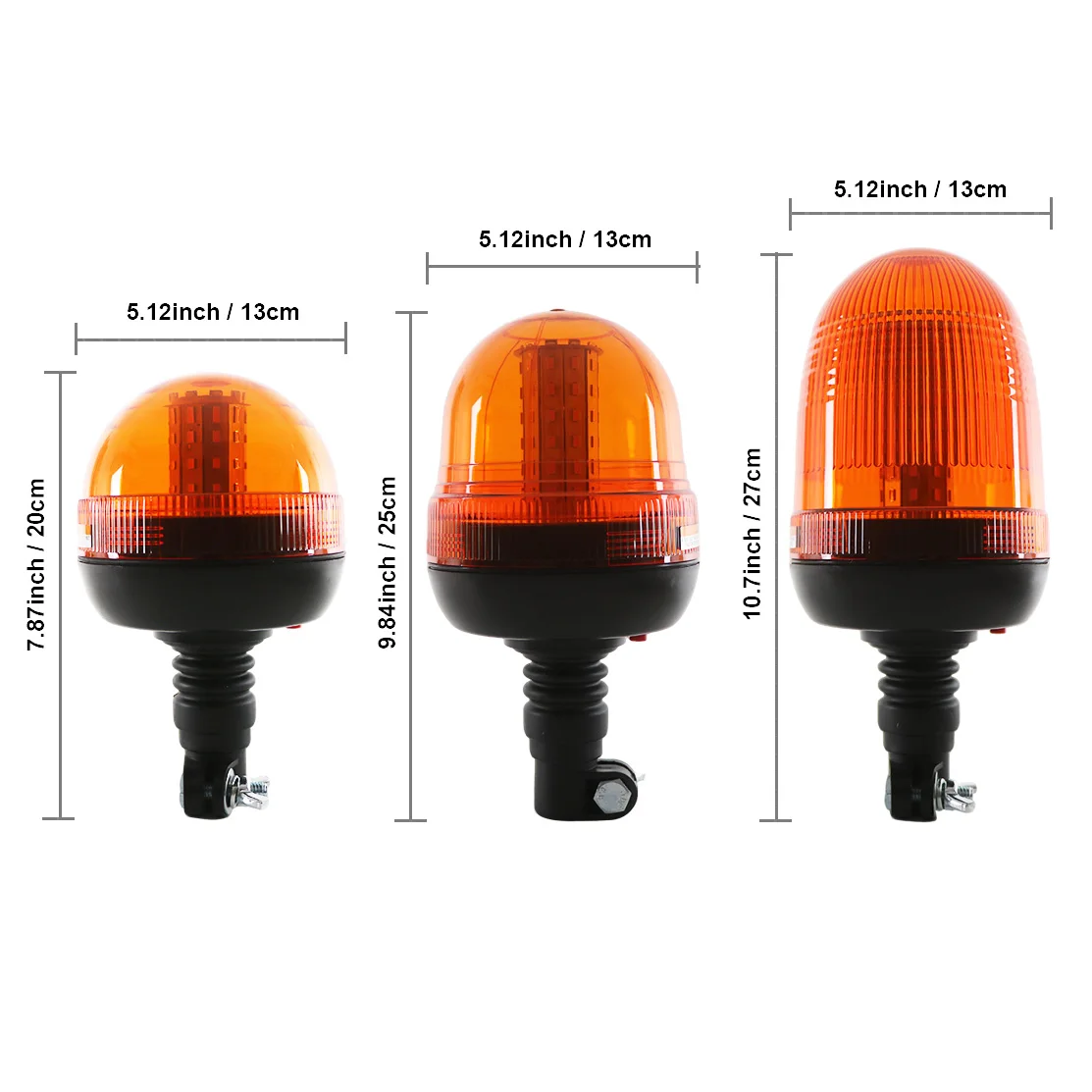 40 60 80 LED Beacon Warning Signal Light Tractor Amber for J-Deer Rotating Flash Strobe Lamp Forestry