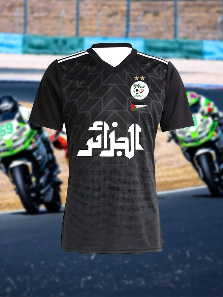 

3D Printed Racing Track Series Short Sleeve T-Shirt for Men - Trendy Brand, Quick-Drying and Breathable Polyester, Summer Style