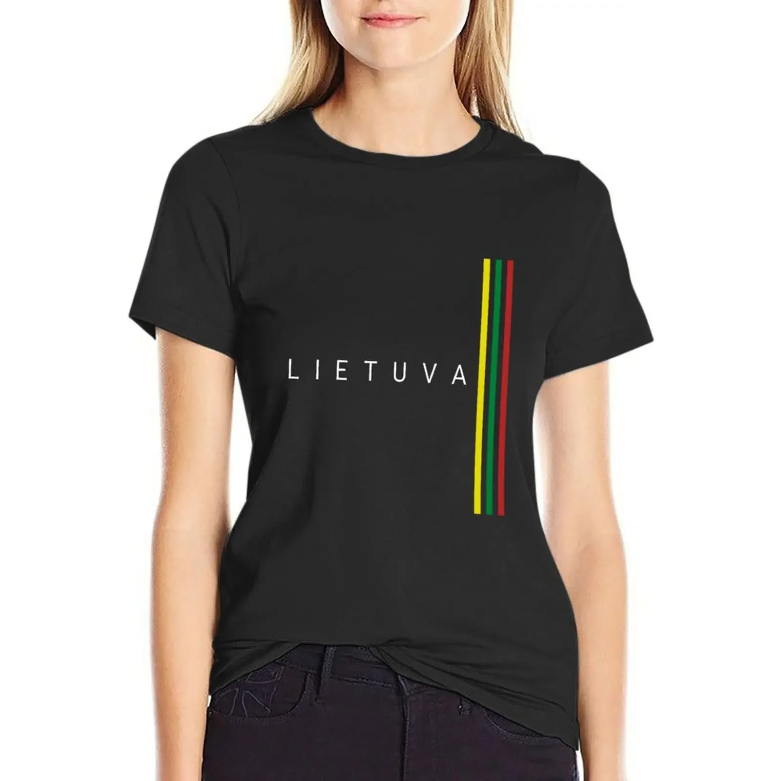 

Lithuania flag T-Shirt korean fashion oversized customs t shirts for Women graphic
