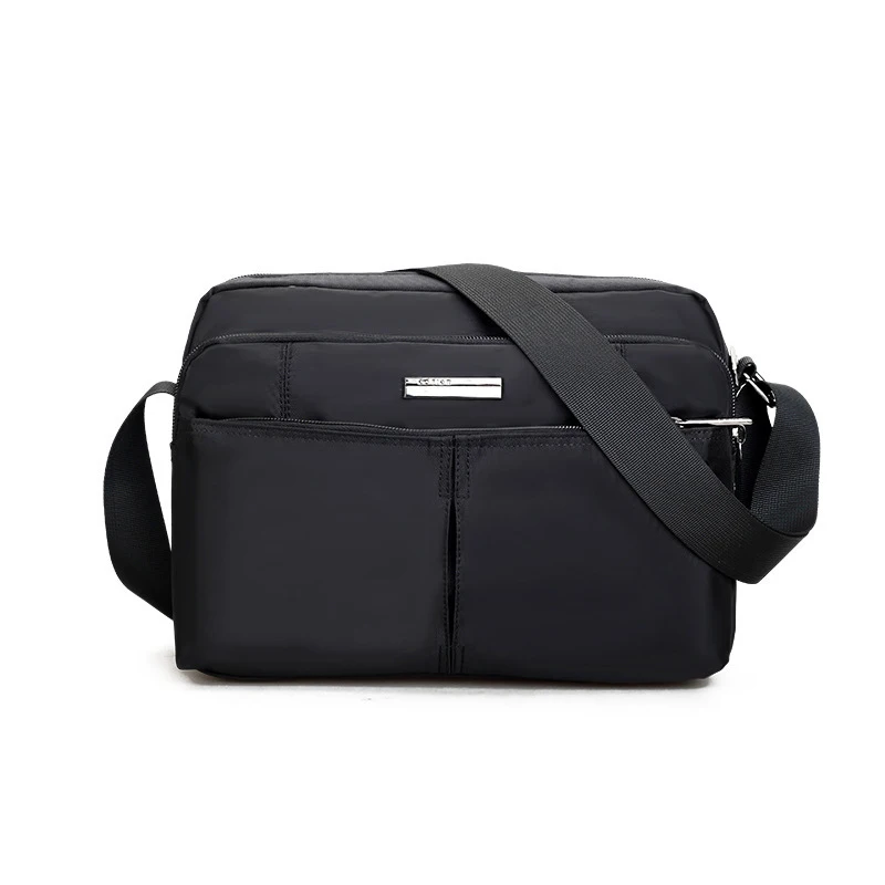 AOTIAN Men's Leisure Bag Waterproof Nylon Outdoor Single Shoulder Diagonal Cross Bag Multi level Travel Bag