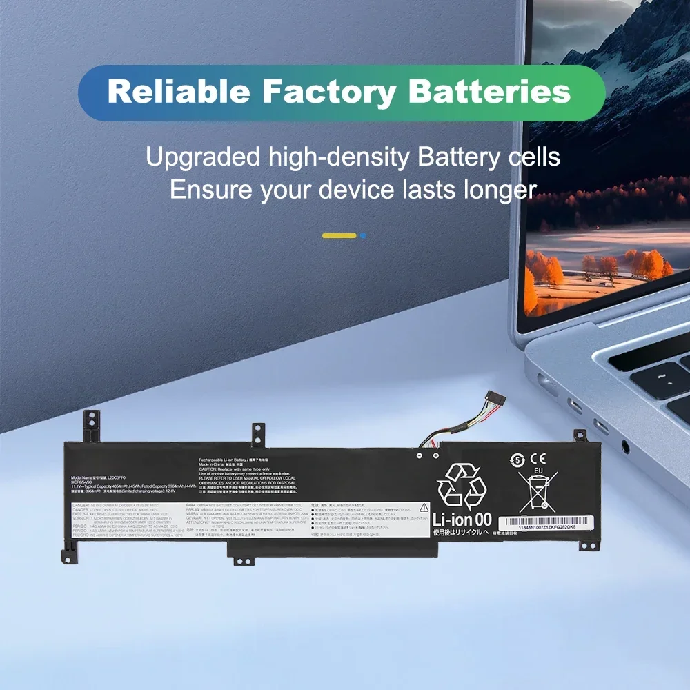 ETESBAY L20C3PF0 Laptop Battery For Lenovo IdeaPad 3-14ITL6 3-15ITL6 3-17ITL6 / S14 V14 V15 V17 G2-ITL G3-IAP / K14 Series