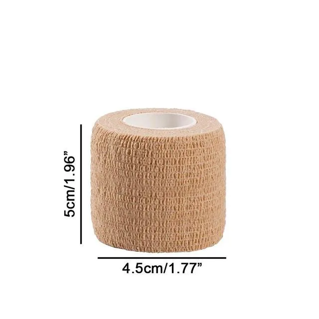 3/6 Rolls Adhesive Bandage Skin Elastic Breathable Sports Non-woven Wrap Finger Tape For Wrist Ankle First Aid Sports Bandage