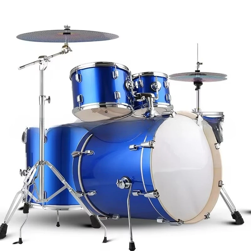 Wholesale Set 5 drum 2 Cymbal Professional  Jazz Drum Set with Accessories Low Volume