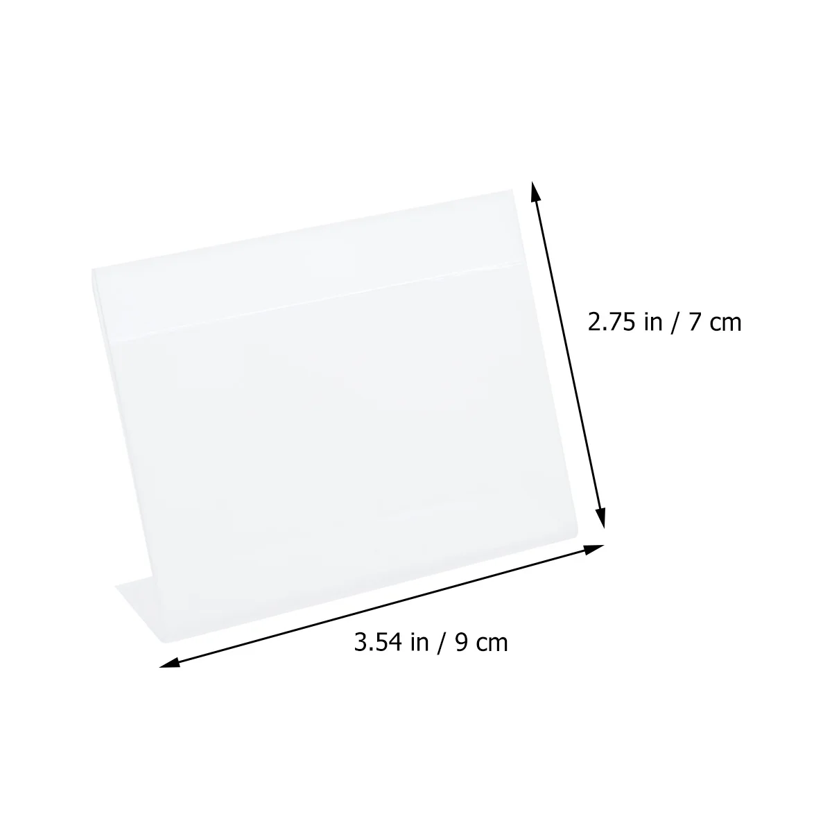 12 Buah Tempat Label Plastik untuk Label Harga Ritel Label Rak Supermarket Organizer Folder Rak Display Dapat Digunakan Kembali Bening