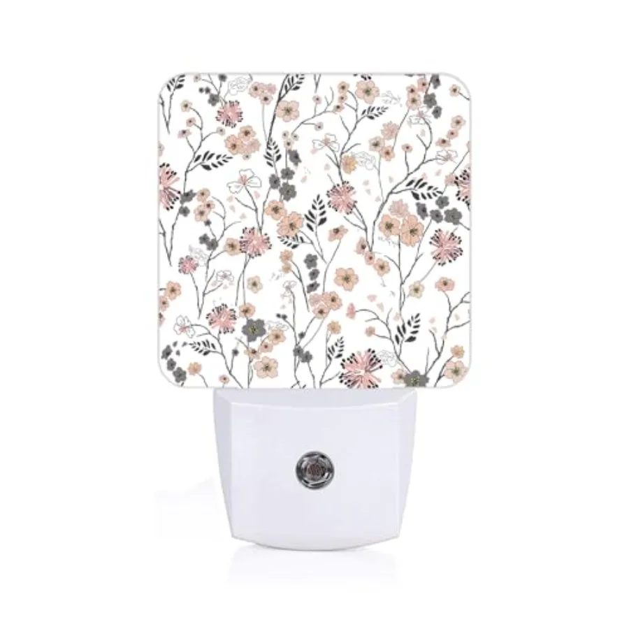 

Night Light, Plug Into Wall for Boys Girls Bedroom Decorative Square Night Light Lamp 0.5w Sleep Friendly