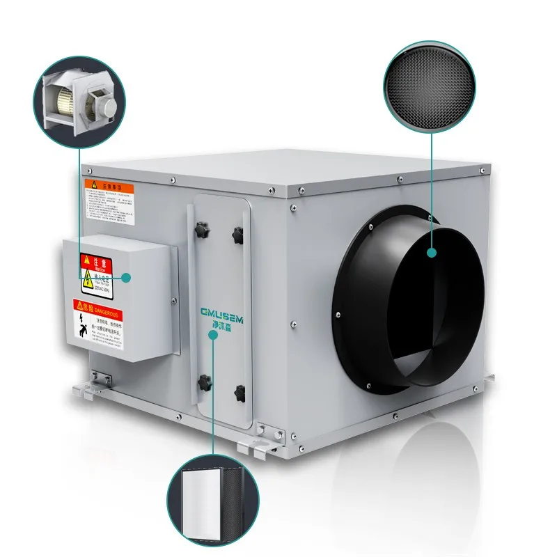 300CFM نظام التهوية الذكي المنزلي نظام الهواء النقي للمنزل الصامت داخلي Erv وحدة التعامل مع الهواء للتهوية