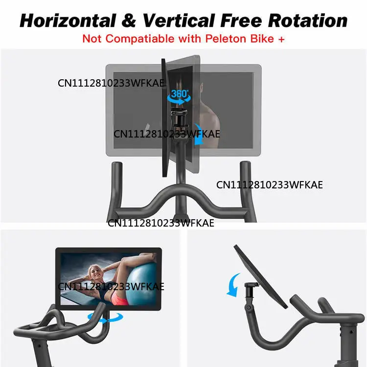 Bicycle screen display regulator, spinning bicycle screen regulator