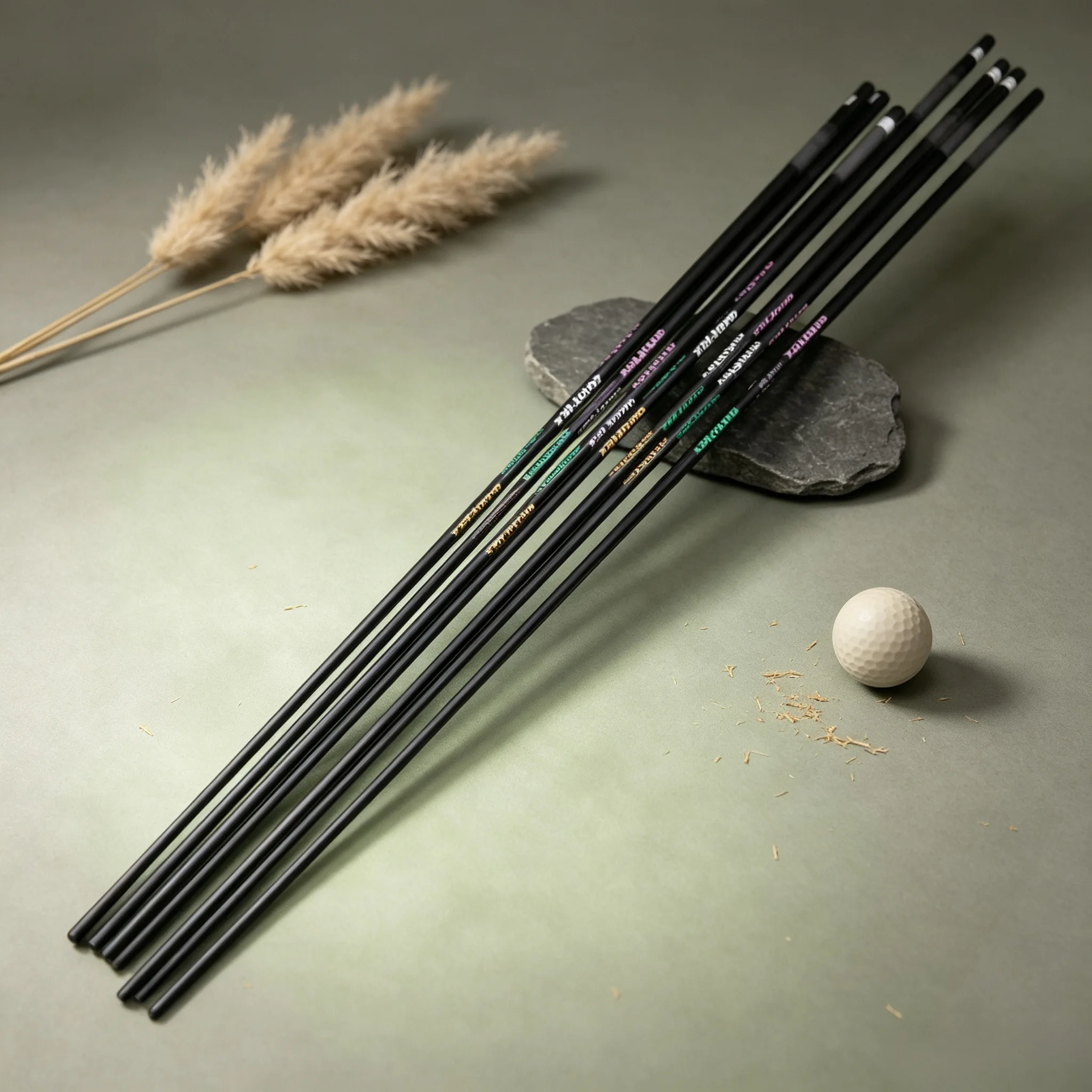 Premium Black Af 5-Axis Carbon Fiber Golf Club Shaft |   45inch Long/ 39inch Short Dual Specifications, Compatible with Driver/ Fairway Wood/ Hybrid Wood, 0.335/0.370 Dual Diameter, Lightweight and Easy-To-Use Replacement Shaft.