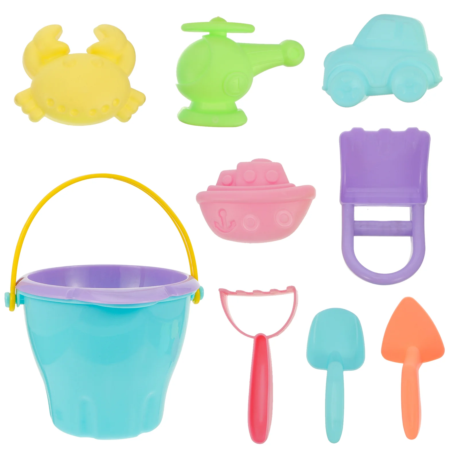 

10pcs/set Summer Seaside Children's Beach Toys Bucket Set Playing Toys