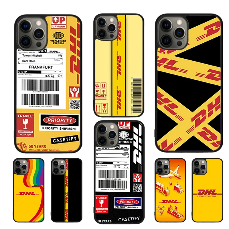 DHL Express Mobile Phone Cases Cover For iPhone 16 15 14 12 13 mini 11 Pro MAX apple 6 7 8 Plus SE2020 Coque