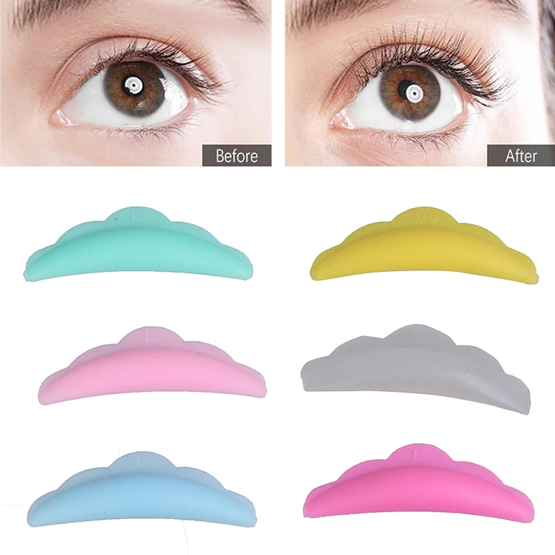 5 Pairs Hot Eyelash Color Silicone Spacers Eyelash Curler Shield Silicone Spacers False Eyelash Tool Accessories