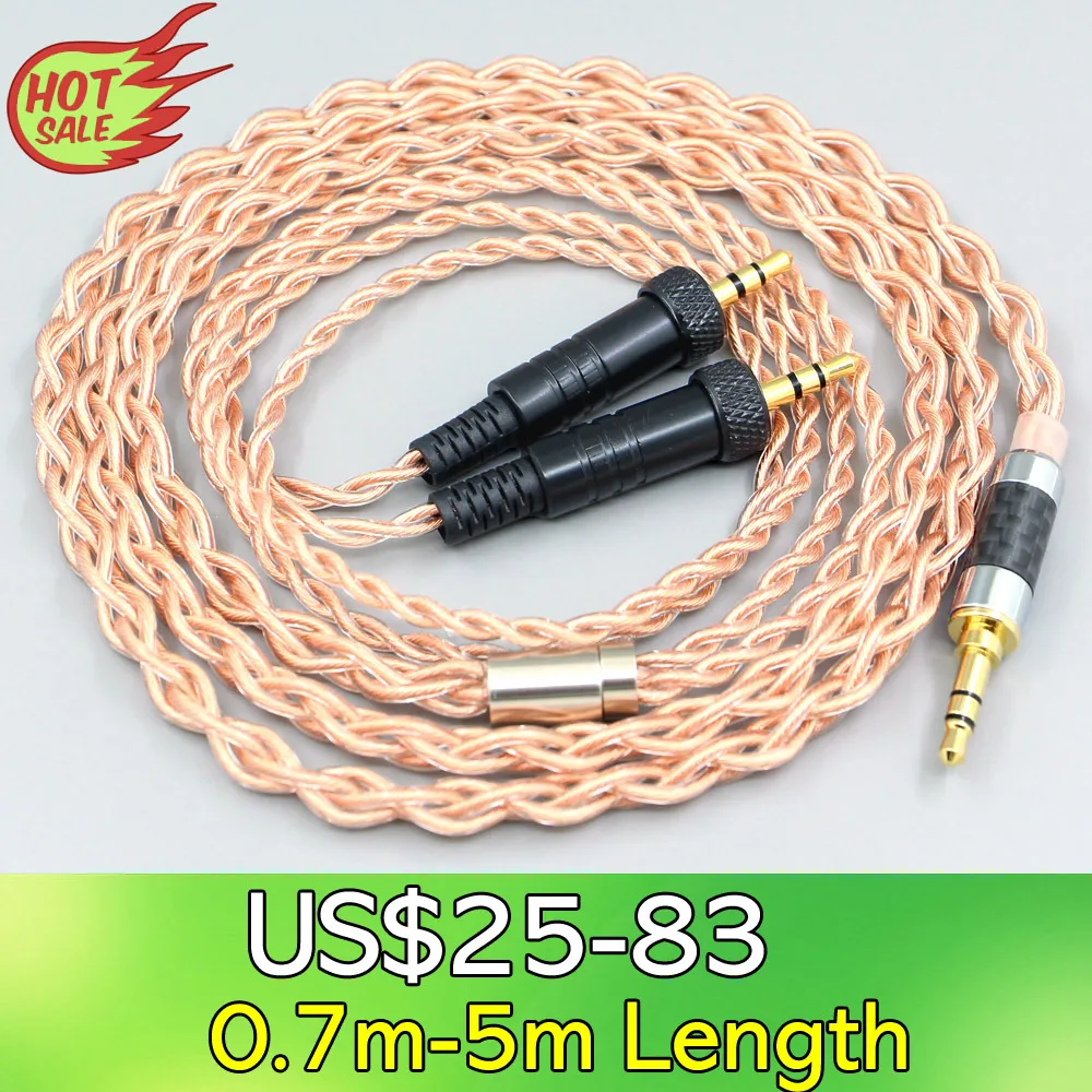 

4 Core 1.7mm Litz HiFi-OFC Earphone Braided Cable For Sony MDR-Z1R MDR-Z7 MDR-Z7M2 With Screw To Fix Headphone LN008092