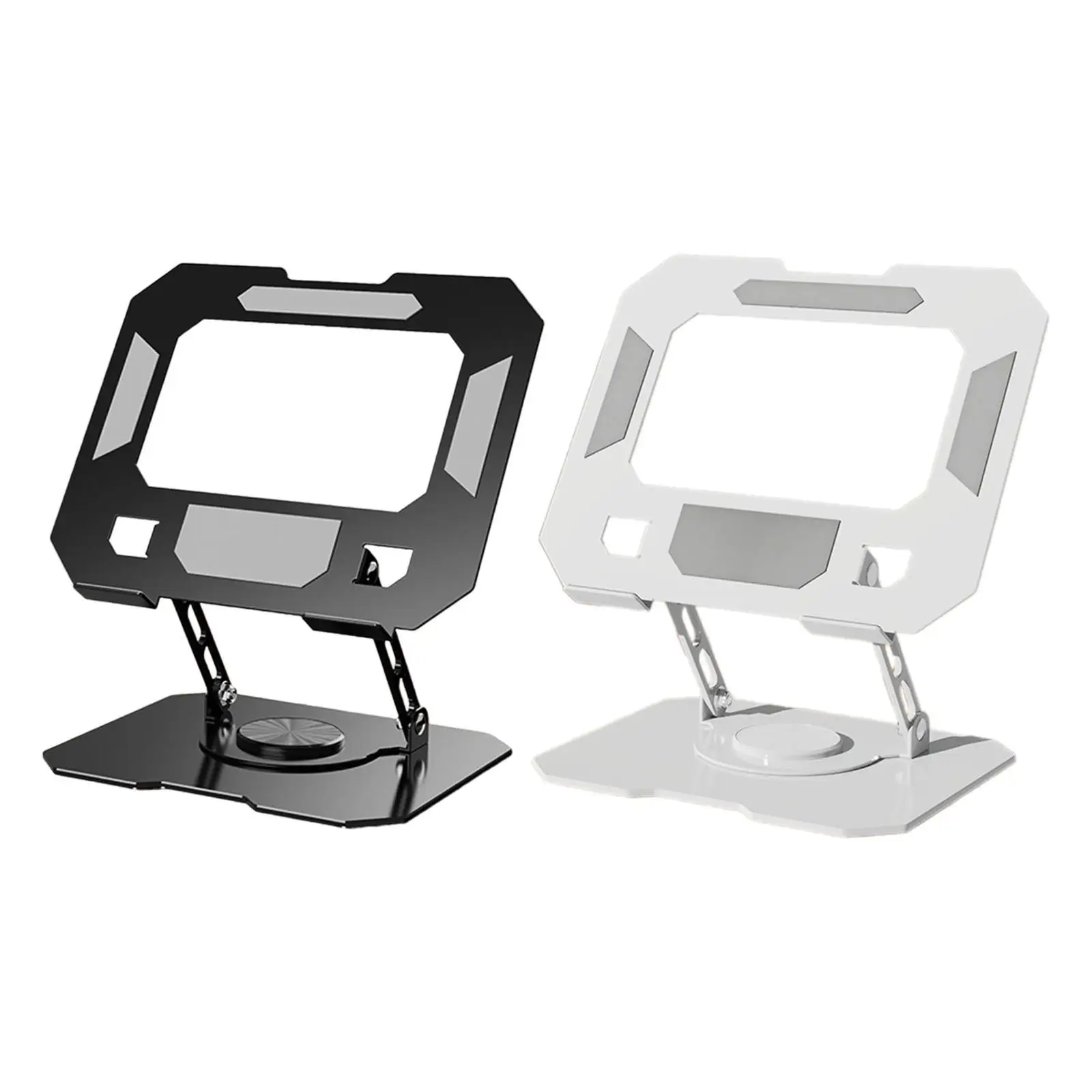 Carbon Steel Laptop Stand Easy to Carry & Store Non-slip with 360° Rotatable Base Notebook Desk Mount for Office Home Use Travel