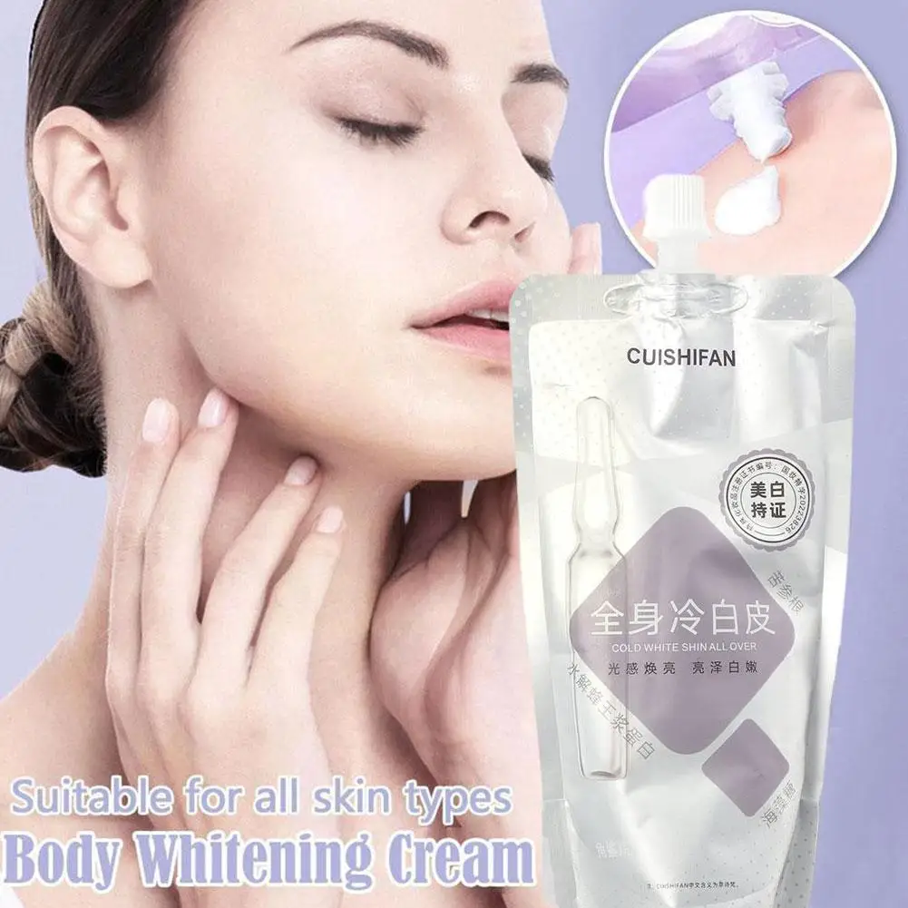 Body Whitening Cream Cold White Skin All Over Moisturizing Brightening Cream Skin Products Long Lasting Fragrance Bleaching K8Y4