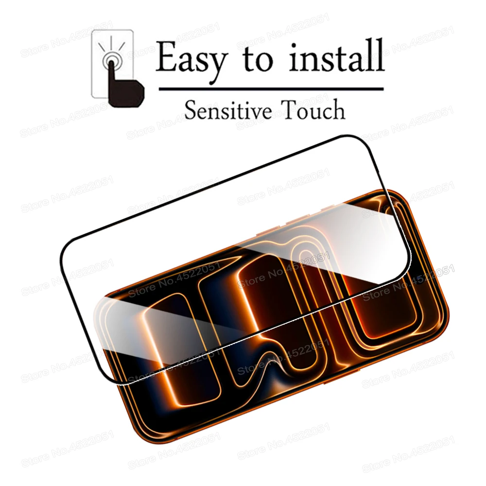 10 في 1 9D كامل الزجاج المقسى آيفون 17 16 15 14 13 12 11 برو ماكس زائد ميني 16e حامي الشاشة آيفون 17 برو ماكس الهواء #6