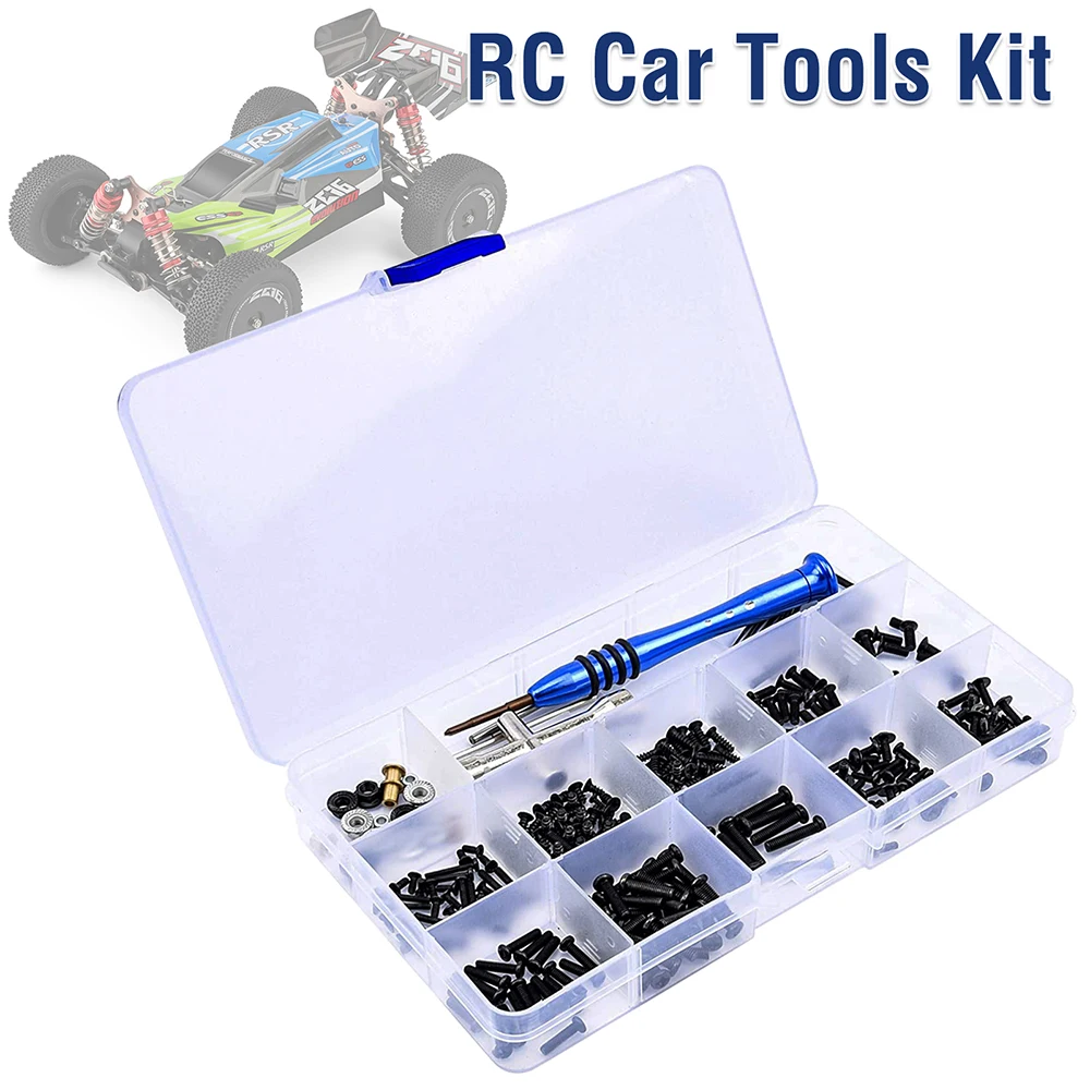 Imagem -02 - Parafuso Reparação Supplies Conjunto para Wltoys rc Car Tools Parafusos Box Kit m2 M2.5 m3 114 144001 Acessórios do Carro 316 Pcs