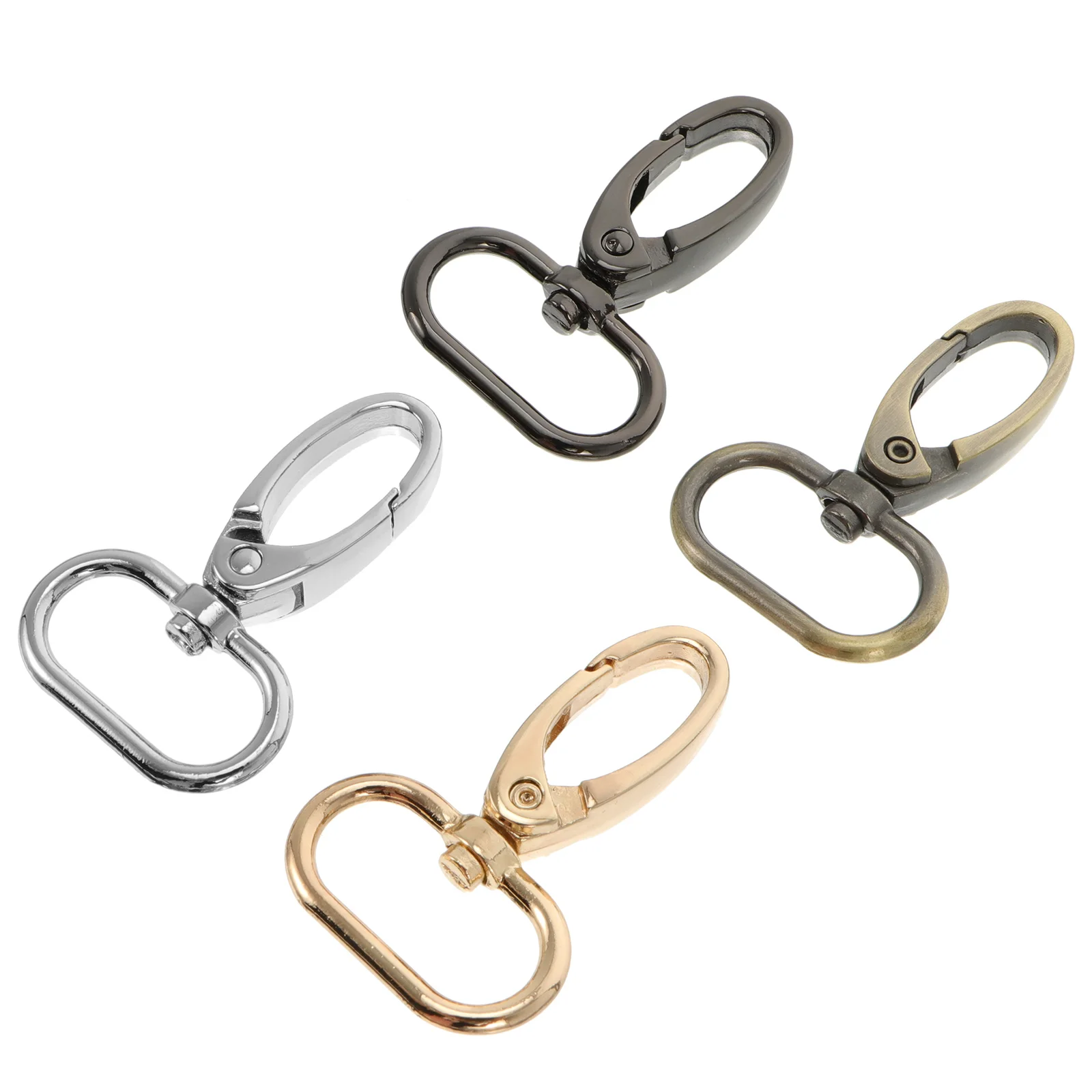 

20pcs Buckle Snap Key Lobster Clasp Alloy Ring Claw Swivel Trigger Clip DIY Craft Bag Charm Keychain Jewelry Accessories