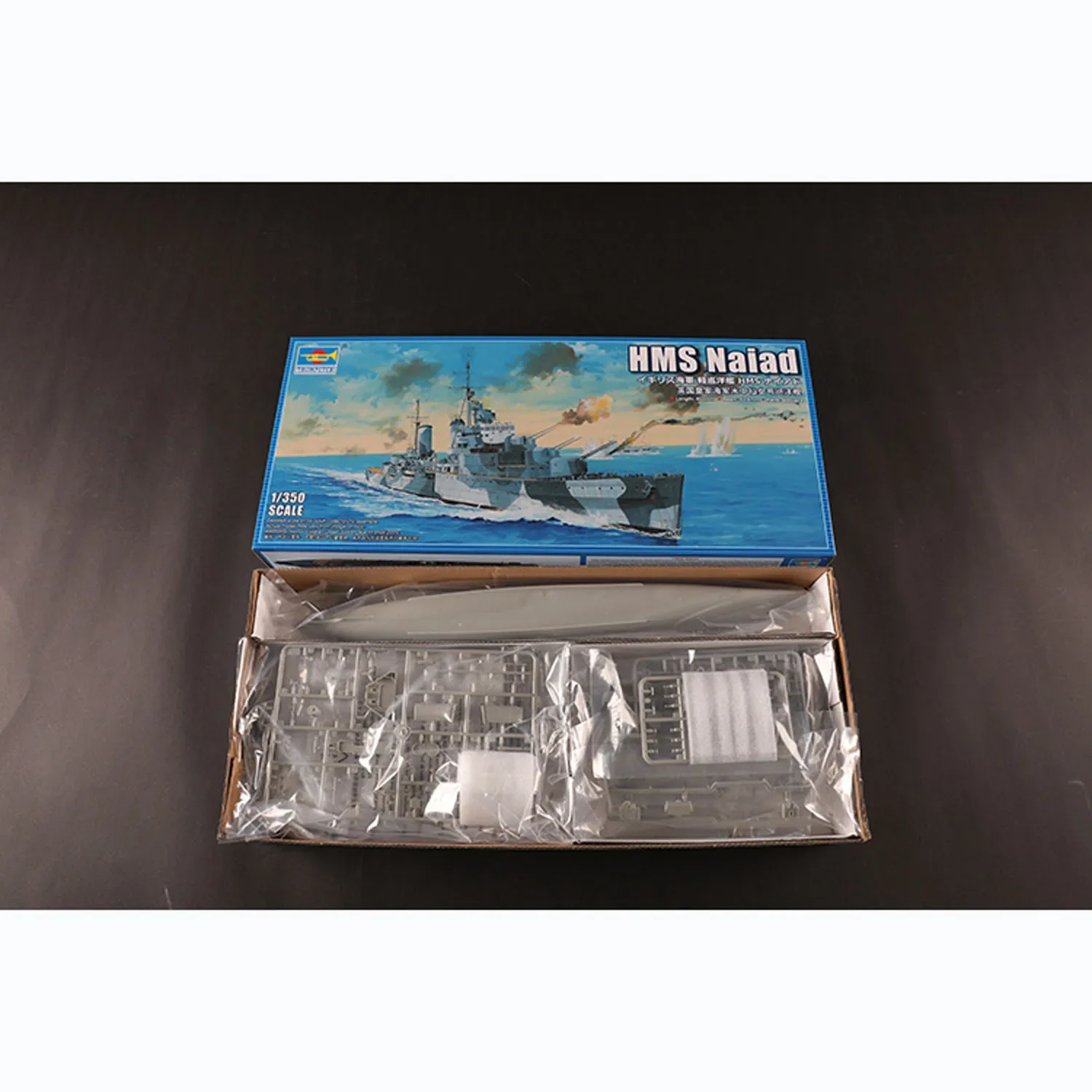 1/350 05366 Plastic Trumpeter HMS Naiad Royal Navy Cruiser Static Display Ship Collecting Model Building Kits Toy Hobby TH24101