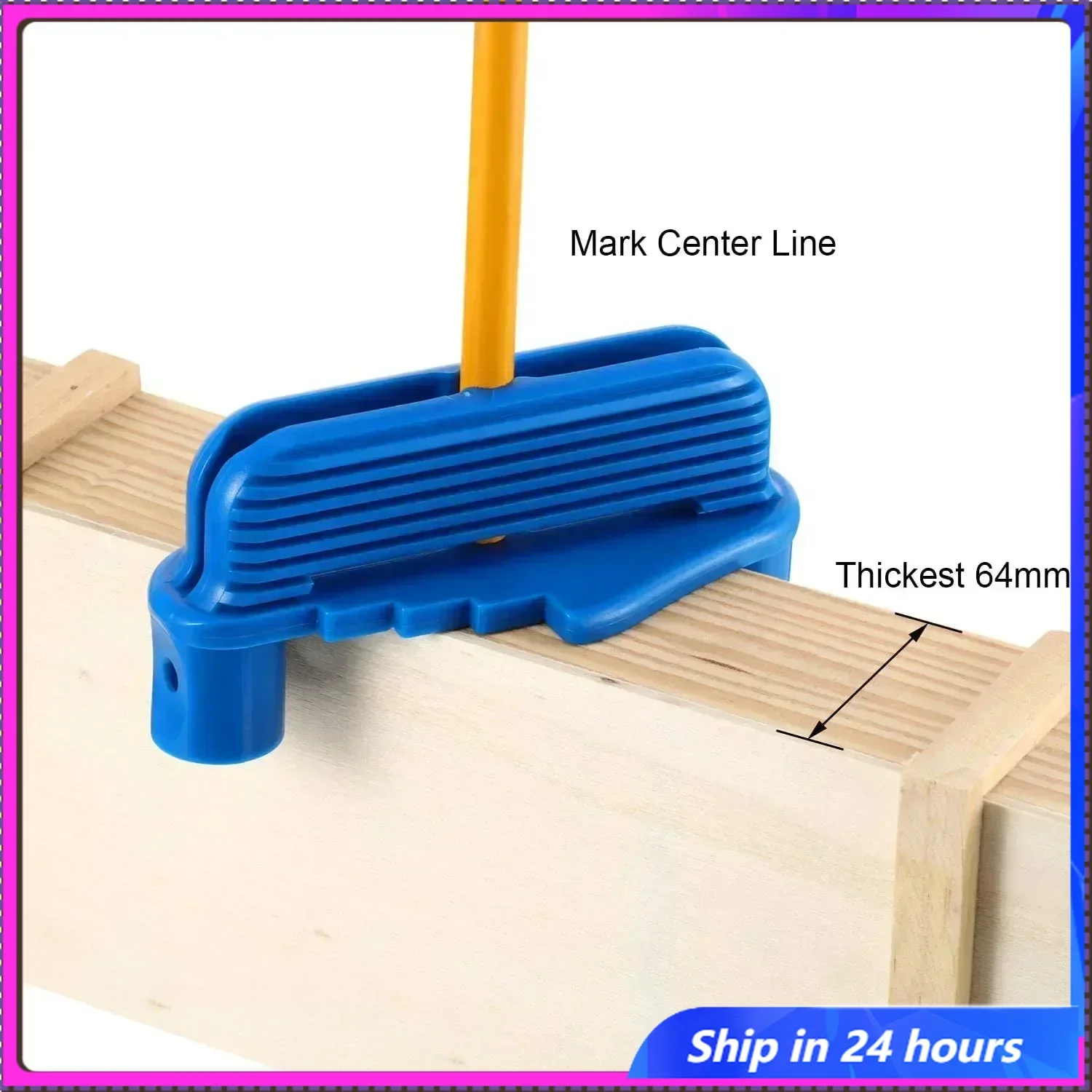 

Center line Gauge Finder Center Scriber Carpenter Woodworking Tools Marking Centerline Gauge Wooden Mark Marker Locator Scribe