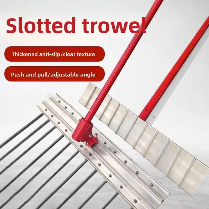 Concrete cattle farm slotting large trowel anti-skid engraving puller, cement pavement ground drawing machine groove puller