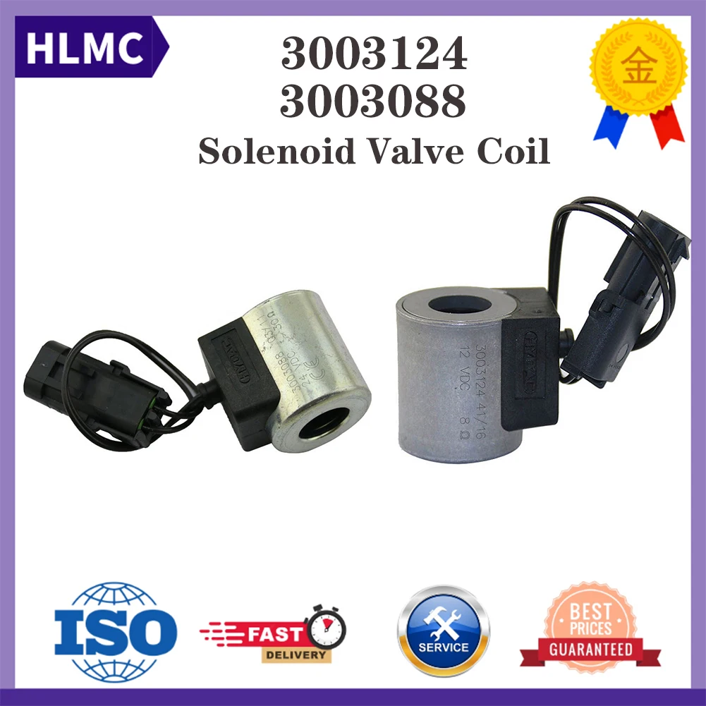 Construction Machinery Excavator Spare Part YC60 YC85 SY75 YUCHAI Solenoid Valve Coil 3003124 3003088 60099835K 60099835-1