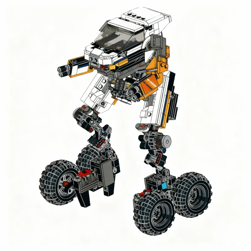 403pcs MOC 4x4 Off-Roader Mech City Off-Road Model Building Blocks Construction Idea Brick Display Education DIY Collection