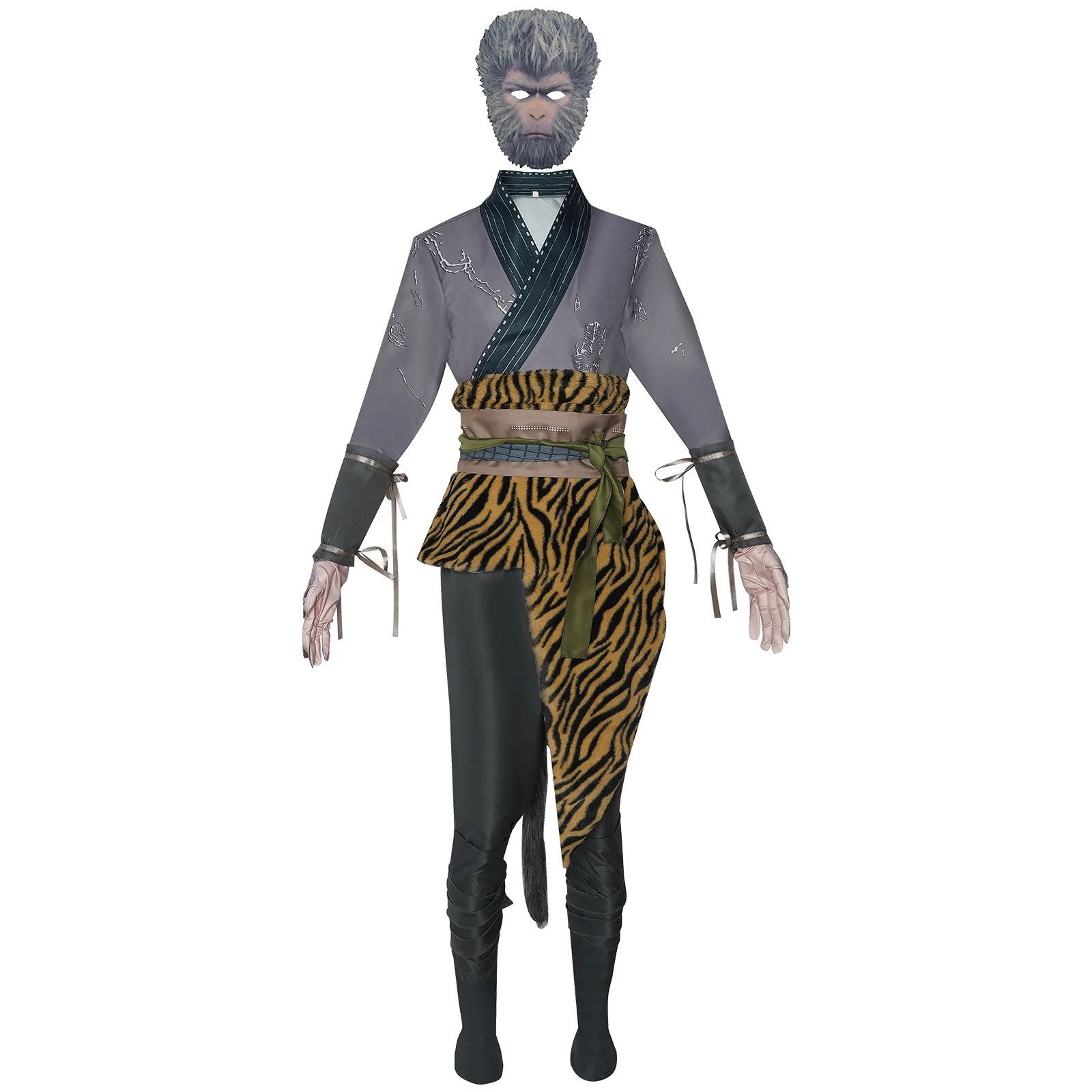 Disfraz de Monkey King para adultos y niños, traje de héroe chino, traje de juego de rol para carnaval de Halloween